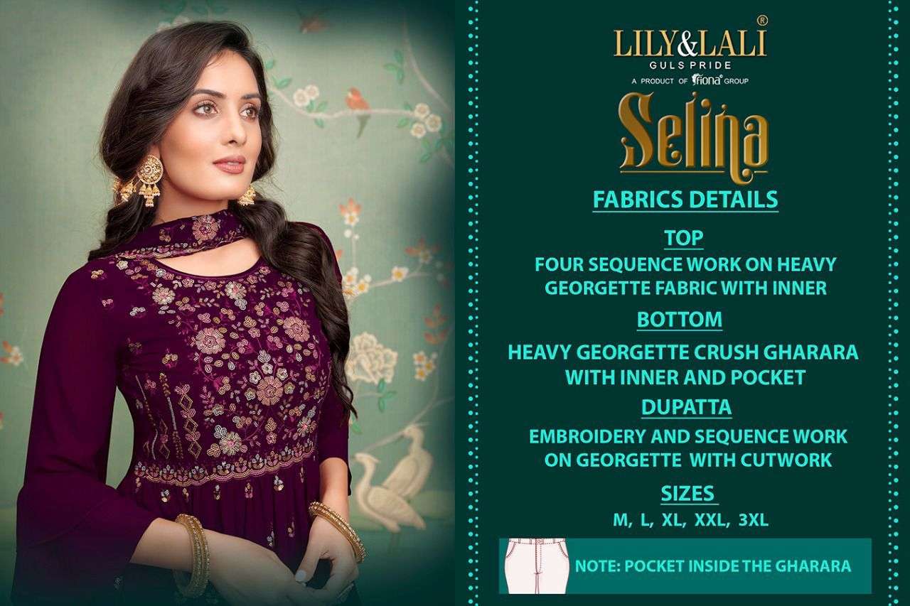 LILY & LALI PRESENTS SELINA GEORGETTE WITH SEQUANCE WHOLESALE READYMADE COLLECTION