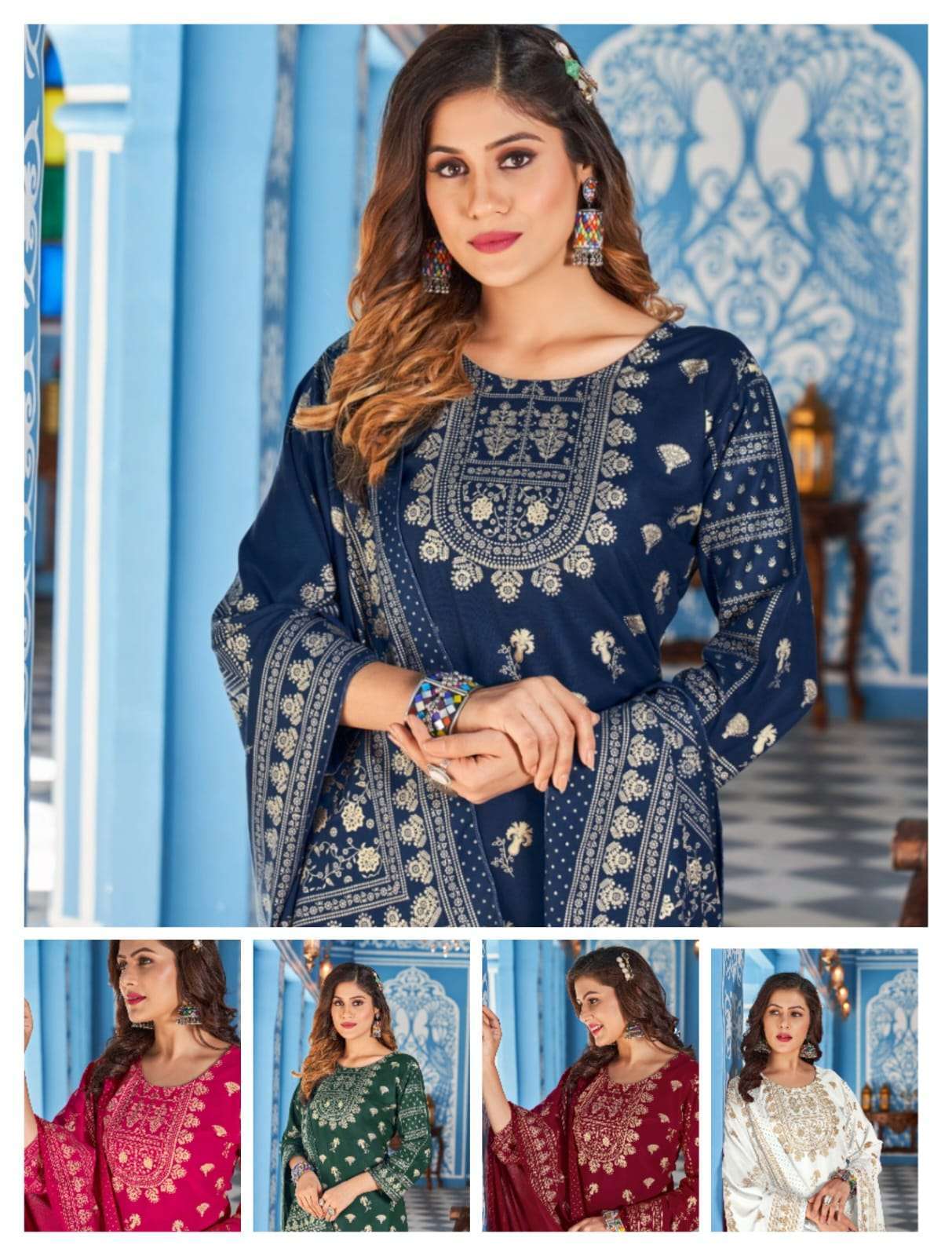 BANWERY PRESENTS NYKAA VOL 8 HEAVY RAYON GERENTED FOIL PRINTED WHOLESALE READYMADE COLLECTION