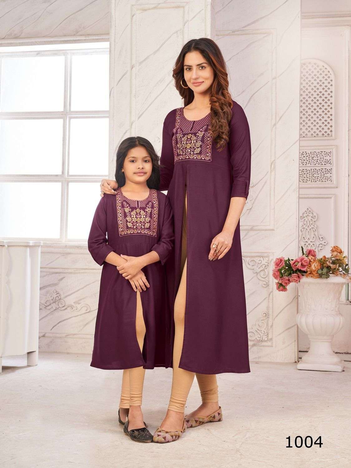 BLUE HILLS PRESENTS EMOTION COMBO OF MOTHER HEAVY RAYON EMBROIDERY WHOLESALE KURTI