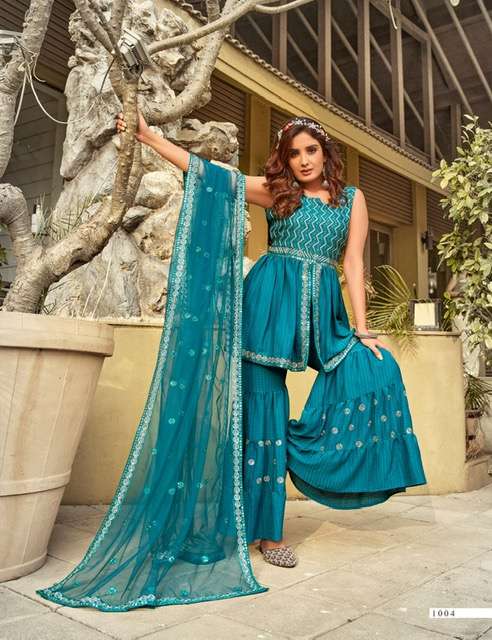PARRA STUDIO PRESENTS AAFREEN SILK EMBROIDERY SEQUANCE WHOLESALE READYMADE COLLECTION