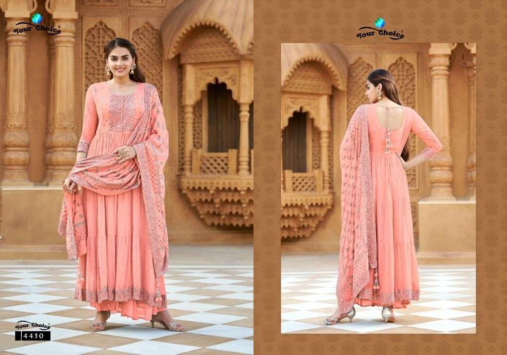 YOUR CHOICE PRESENTS ROMA REAL GEORGETTE WITH EMBROIDERY WHOLESALE SALWAR KAMEEZ